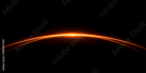Abstract fire and light background design with blue energy waves, glowing orange flares, and digital motion effects creating a dark space backdrop with artful beams of color