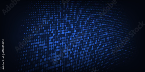 Halftone faded dots texture. Random dots background. Dot pattern glow effect. futuristic technology concept