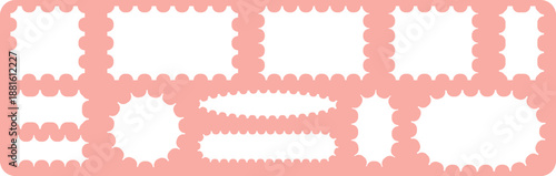 blank postage stamp clean postage stamp, Empty postage stamp borders set vector illustration. Post stamps collection.