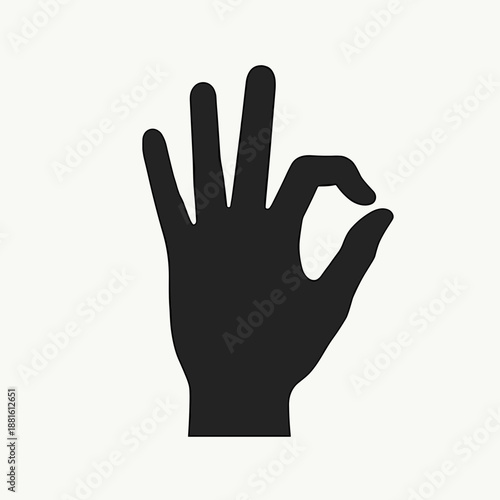 Hand gesture representing approval or agreement. Symbol of confirmation or satisfaction, useful in communication and business settings.