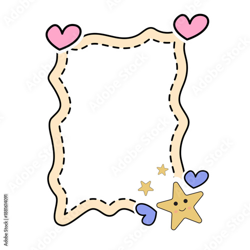 Wavy Love Star Frame