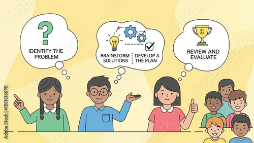 Diverse group of people brainstorming ideas.