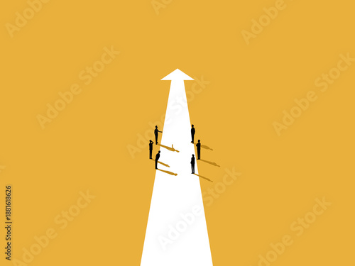 business team met to discuss the organization growth direction