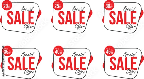 20, 25, 30, 35, 40, 45 percent price reduction Red Label special sale offer