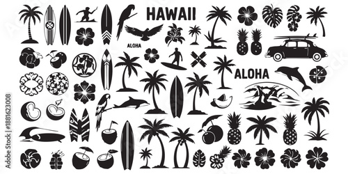 Hawaiian symbols collection