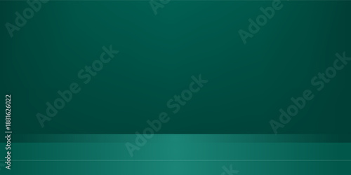 Top green studio room. Limbo abstract background. 3d backdrop for product presentation. perspective