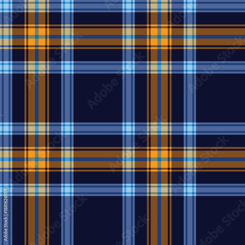 Dark blue yellow plaid pattern