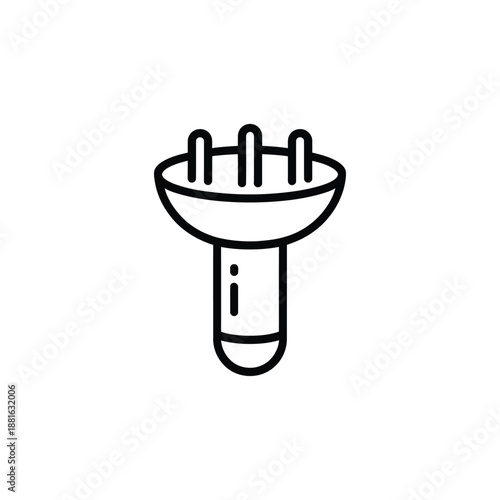 Test tube with multiple tubes isolated on white background, Vector, illustration