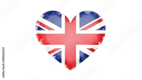 Free Download Union Jack heart symbol illustration for 33 UK love and patriotism concept - GFXLoad
