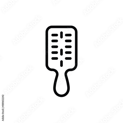 Simple hair brush isolated on white background, Vector, illustration