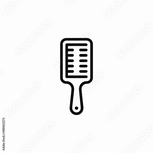 Simple hair brush isolated on white background, Vector, illustration