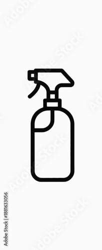 Spray bottle isolated on white background, Vector, illustration