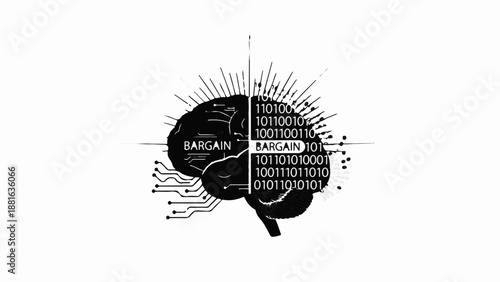 Digital brain illustration symbolizing artificial intelligence and decision making