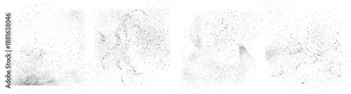 Stardust mist or sand splashes realistic effect with grain texture. Vector dust and dots flashes with grungy particles flow. Graffiti paint, splatter of tiny pieces of powder consistency
