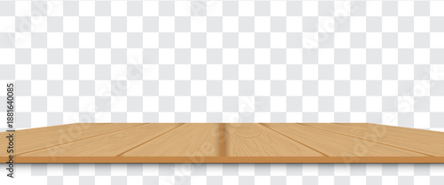 vector wood table top on isolated background.Vector eps 10