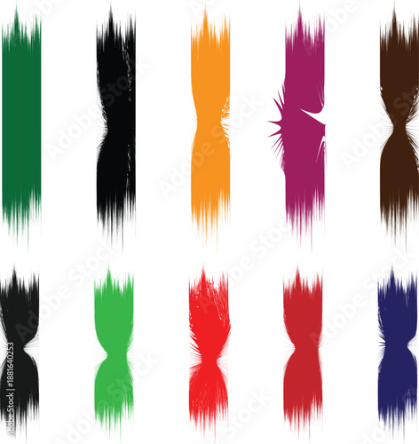 Colorful chromosome illustrations