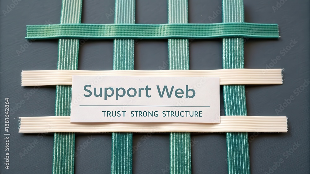Obraz premium Support Web Structure with Trust and Strength