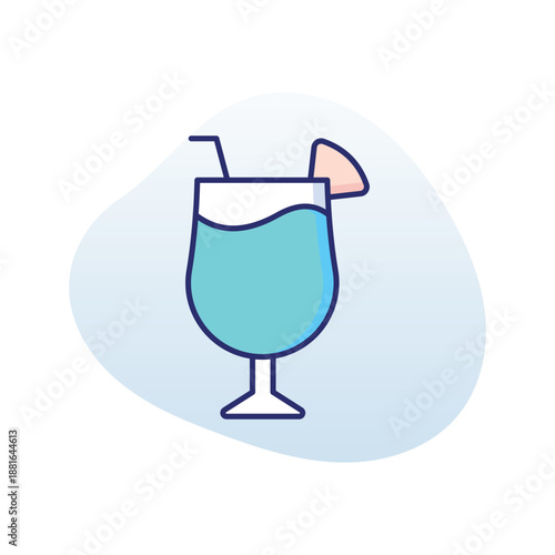 Fire Cocktail vector icon
