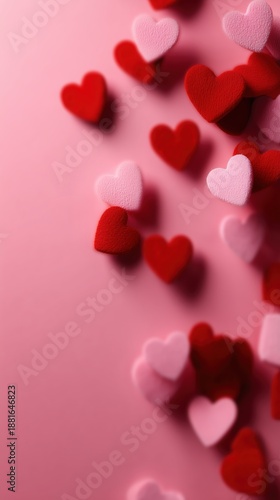 Valentine's Day, a holiday for lovers, a romantic date, a red heart, February 14 Hearts in the Air, holiday wallpaper. High quality