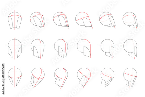 The Simplified Loomis Head from various angles