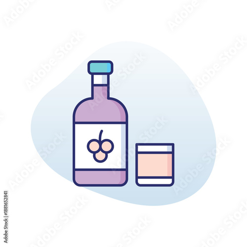 Wine  vector icon