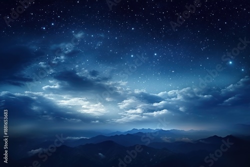 Wallpaper Mural Sky night landscape outdoors. Torontodigital.ca