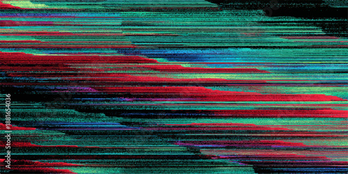 Abstract neon glitch art background