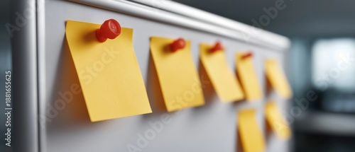 Wallpaper Mural Colorful sticky notes arranged on a white board for reminders and organizational ideas Torontodigital.ca