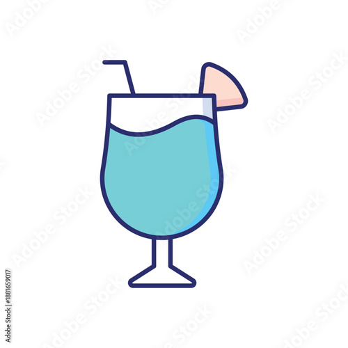 Fire Cocktail vector icon