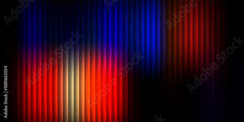 Glowing neon waves form vibrant circular gradient with fractal glass effect and blending purple cyan colors. Futuristic and dreamy background with wave effect adds fluid movement and dynamic depth