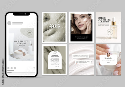 Naif Aesthetic Style Social Media Post Set