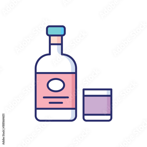 Vodka  vector icon