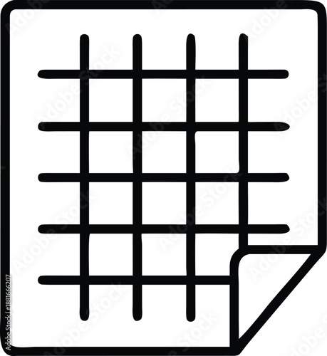 Minimalist business design featuring a black and white paper clip vector illustration with metal pattern elements and kanji calligraphy symbols.