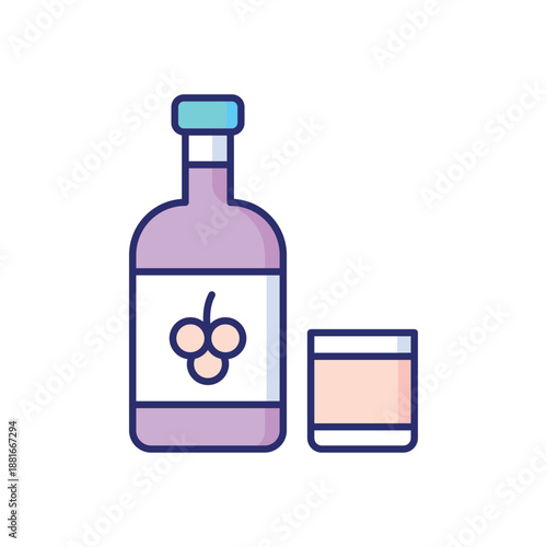 Wine  vector icon