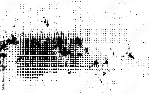 Urban Distress Halftone Texture Background. Vector Texture Background