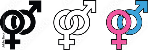 Intersex and gender symbols combination