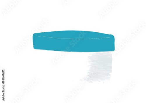 青い蓋の軟膏容器の線なしイラスト