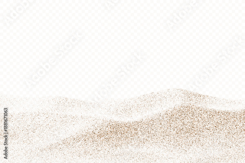 Stochastic grainy gradient horizontal sand noise pattern. Vector illustration.
