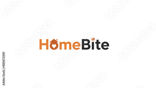 HomeBite Logo Design on White Background.