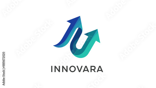 Free Download Innovara Logo with Gradient Arrows Symbol. - GFXLoad