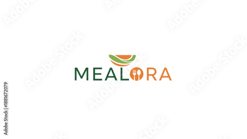 Mealora Logo Design with Bowl Element.