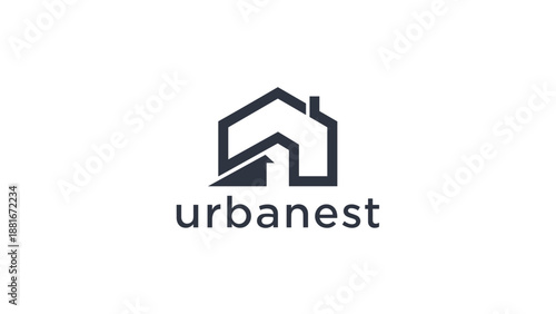 Urbanest Logo Design with House Icon.