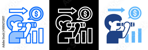 Profit Forecast triplestyle icon