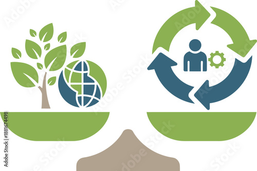 Balance of Nature and Industry with Human Element