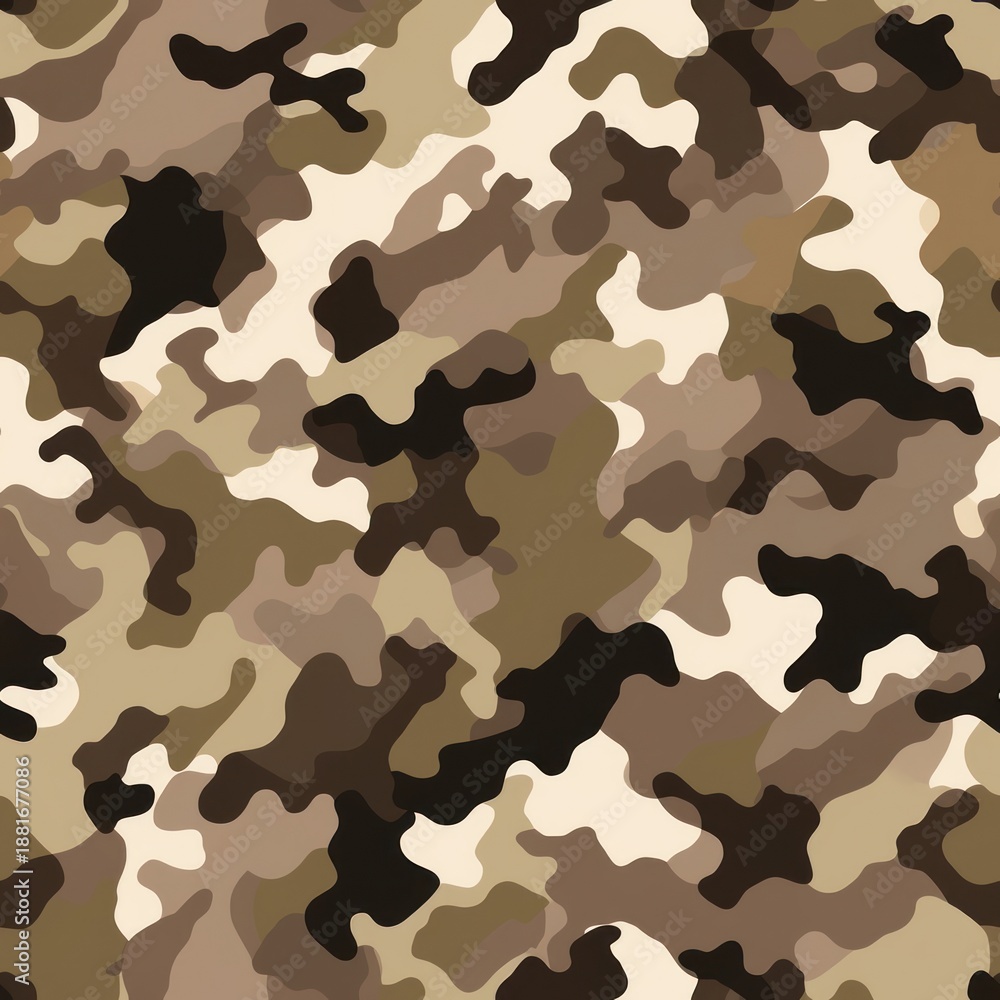 Fototapeta premium US military Chocolate Chip Camo camouflage pattern backgrounds textile repetition.