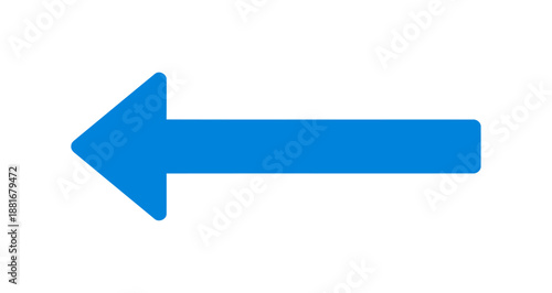 Left arrow sign directing to the destination