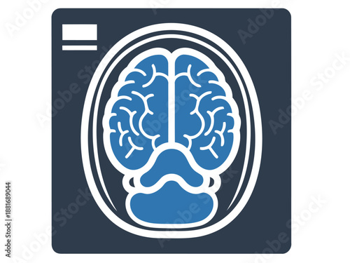 MRI scan image showcasing a detailed brain scan. Clear, modern design with a focus on diagnostic imaging. Suitable for medical, health, and technology themes.