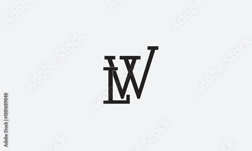 LW, WL , W , L , Abstract Letters Logo Monogram