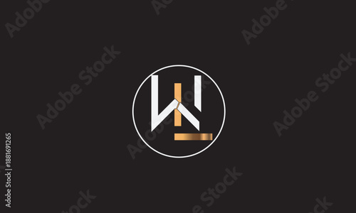 LW, WL , W , L , Abstract Letters Logo Monogram