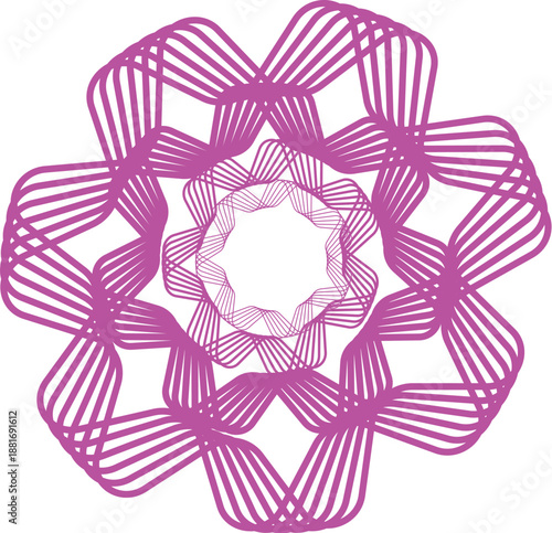 amethyst ribbon with bow design